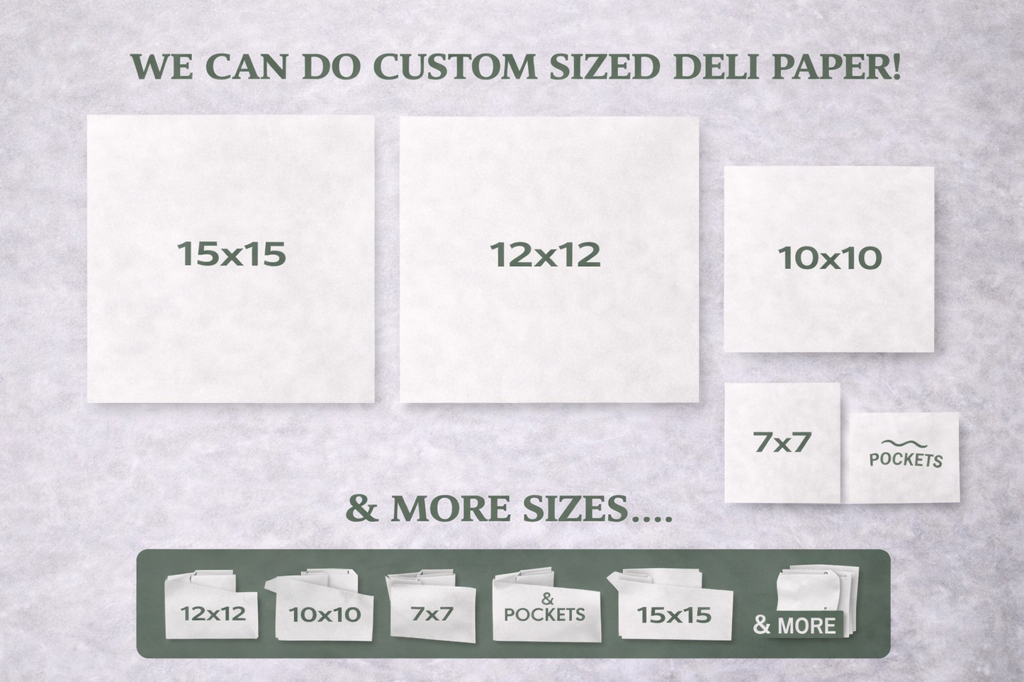 Custom Greaseproof Deli paper