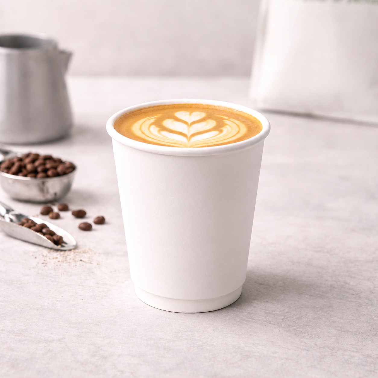 Plain Double-Wall Paper Cups