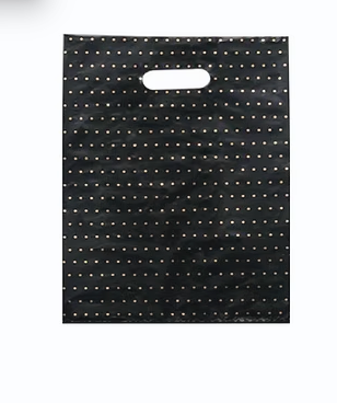 Black & Gold Die-cut Handle Bag