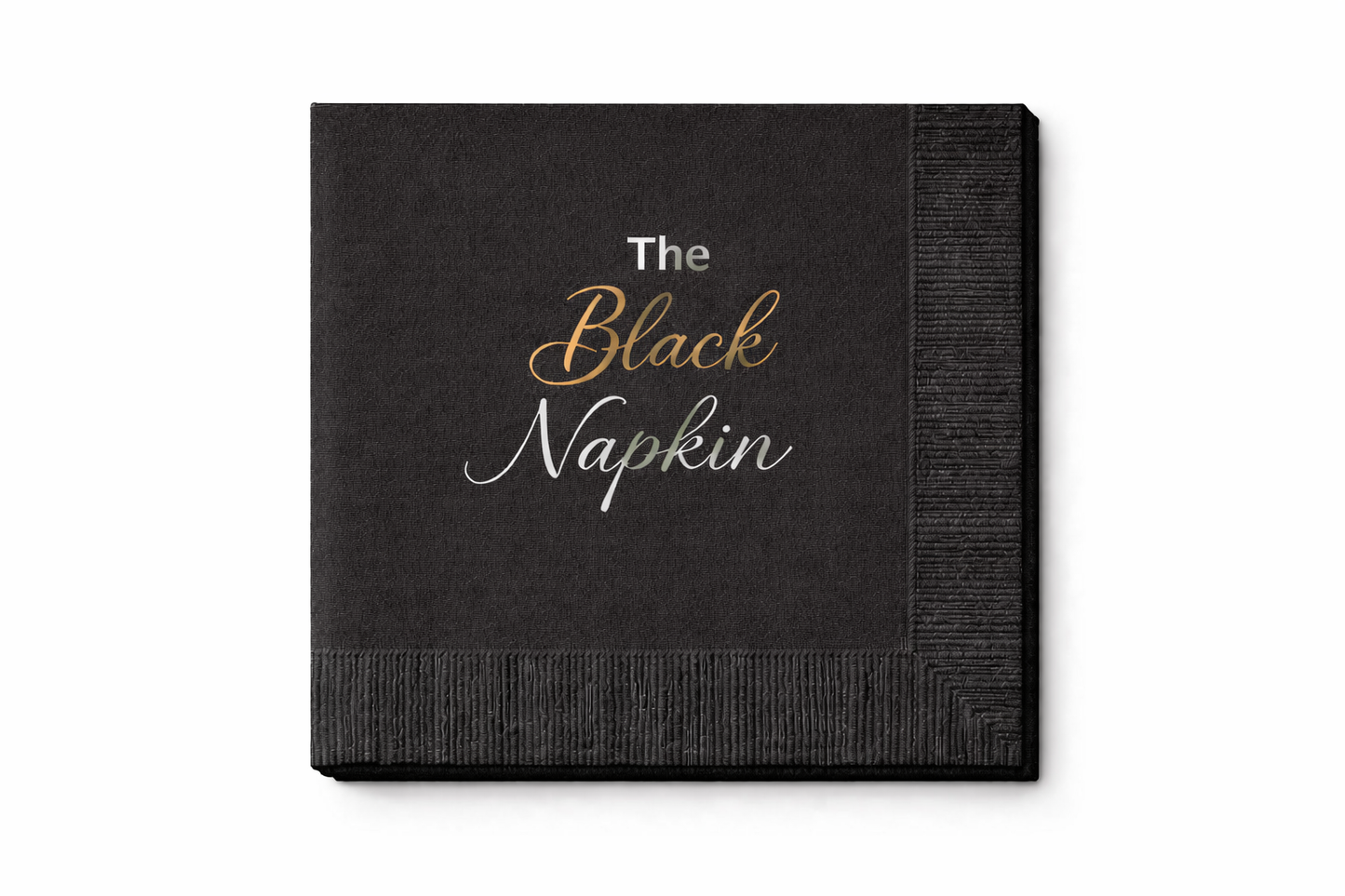 BLACK NAPKINS-Dark base. Flexo finish!