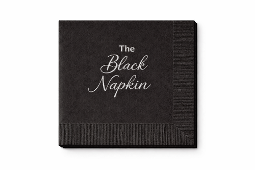 BLACK NAPKINS-Dark base. Flexo finish!