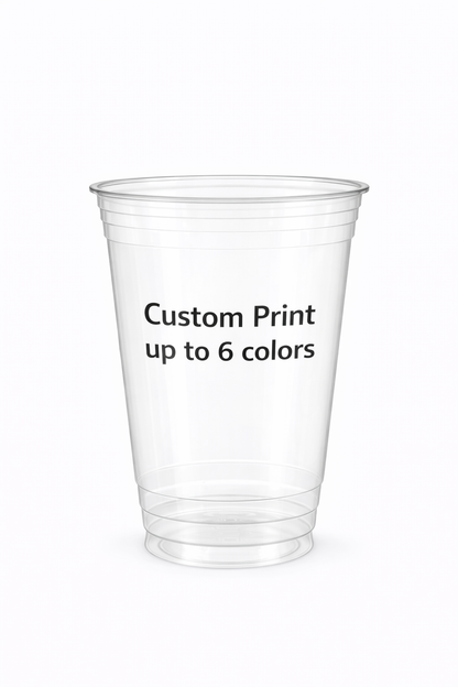 Custom Ultra Clear Plastic Cold Cups