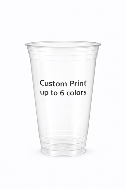 Custom Ultra Clear Plastic Cold Cups