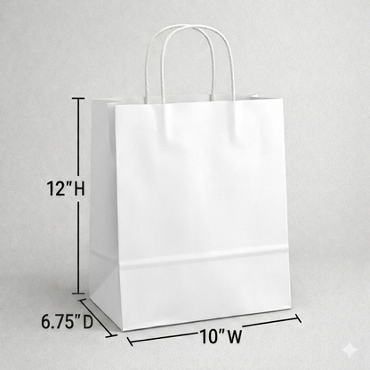 Custom Twisted-handle Paper Bags | 1-Side Print