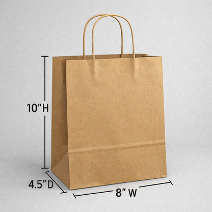 Custom Twisted-handle Paper Bags | 1-Side Print