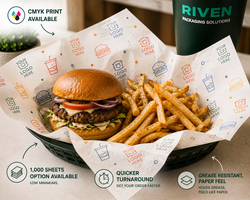 Custom Grease Resistant Deli Paper 12x12