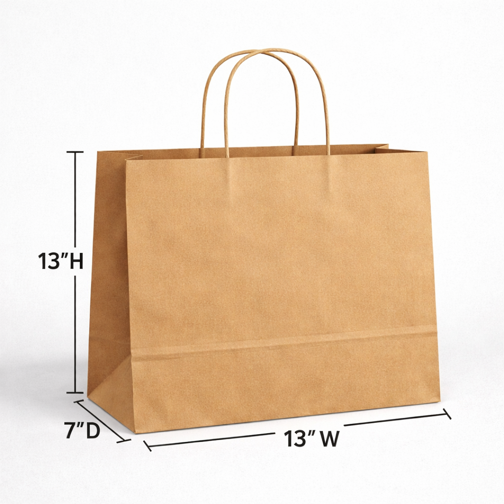 Plain Twisted Handle Bags