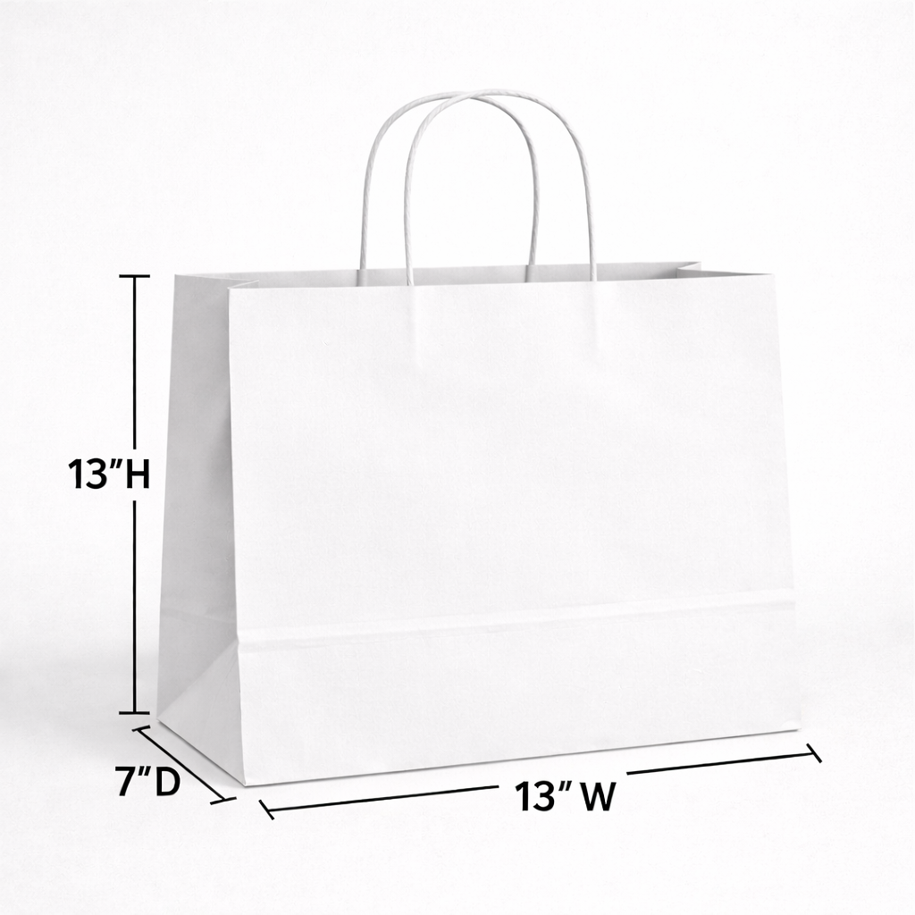 Custom Twisted-handle Paper Bags  | 2-side Print