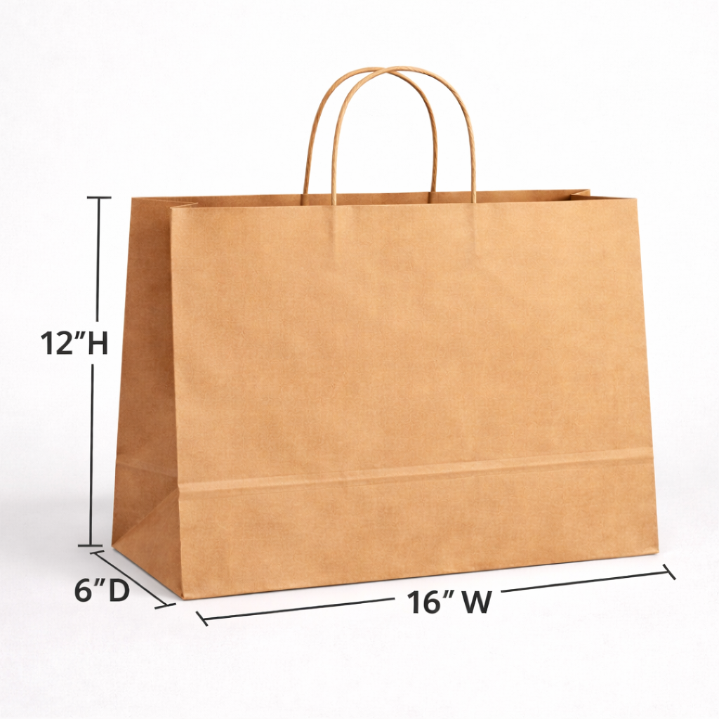 Custom Twisted-handle Paper Bags  | 2-side Print