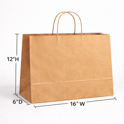 Custom Twisted-handle Paper Bags | 1-Side Print