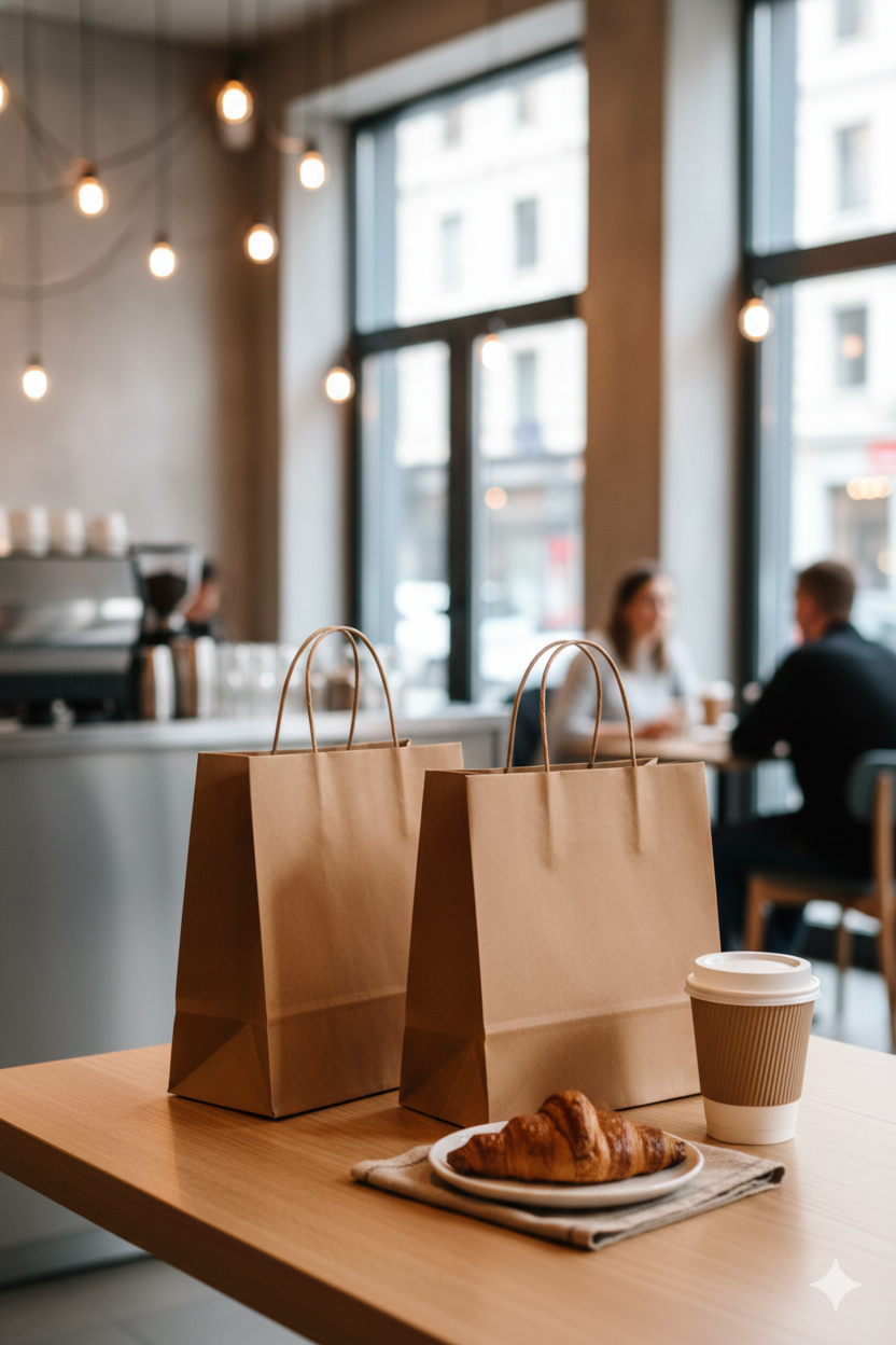 Custom Twisted-handle Paper Bags  | 2-side Print