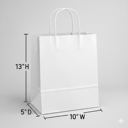 Custom Twisted-handle Paper Bags | 1-Side Print
