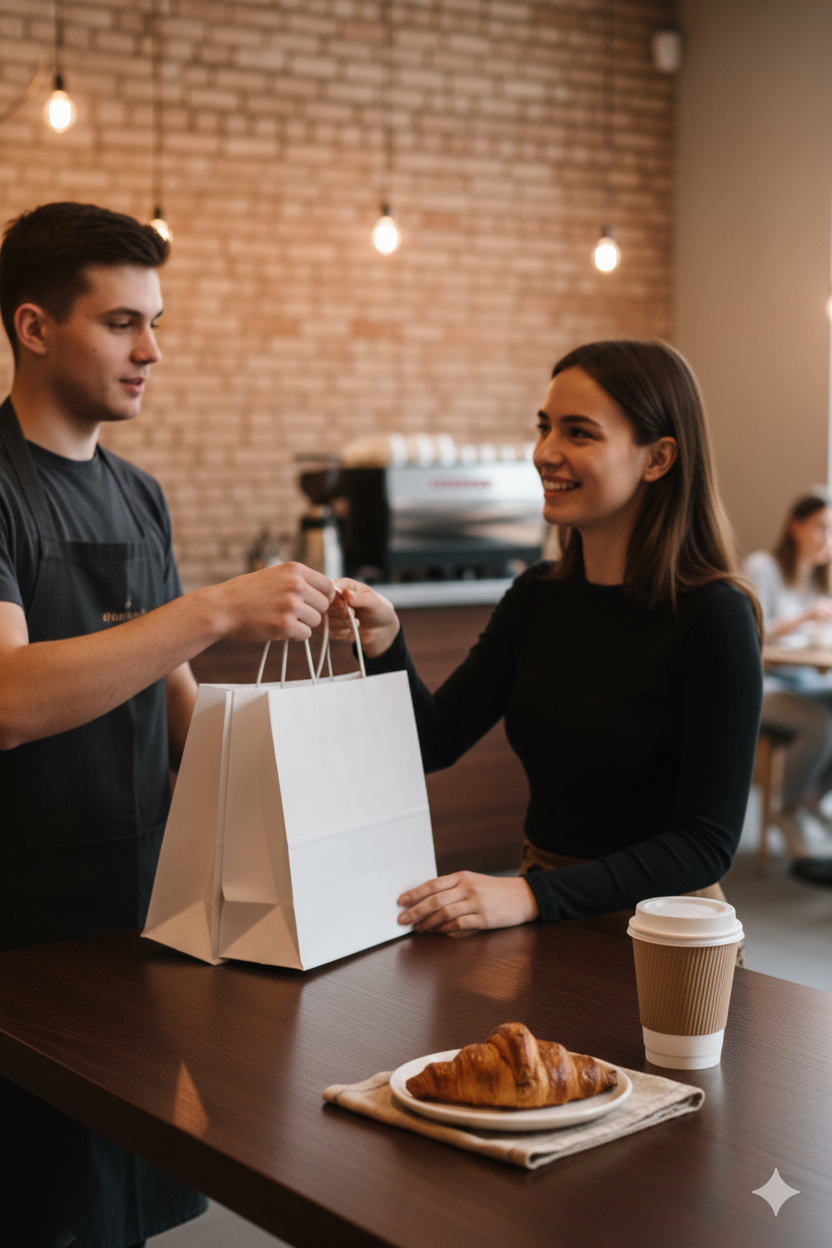 Custom Twisted-handle Paper Bags  | 2-side Print