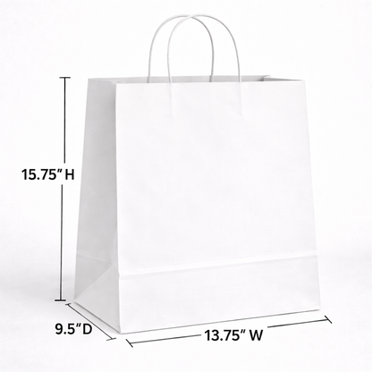 Custom Twisted-handle Paper Bags  | 2-side Print