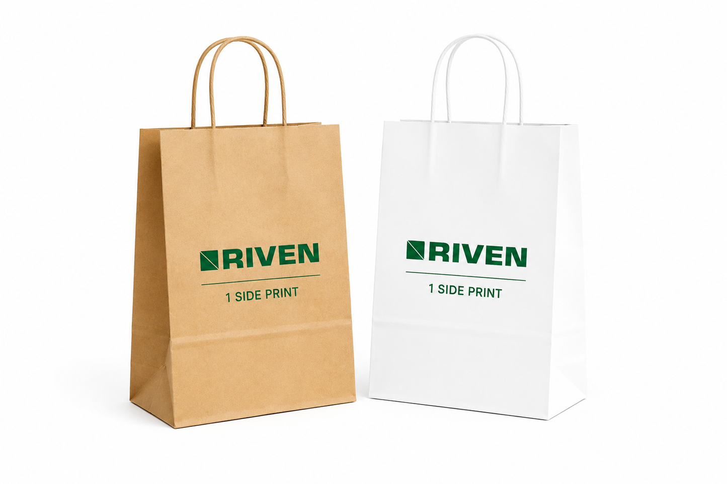 Custom Twisted-handle Paper Bags | 1-Side Print