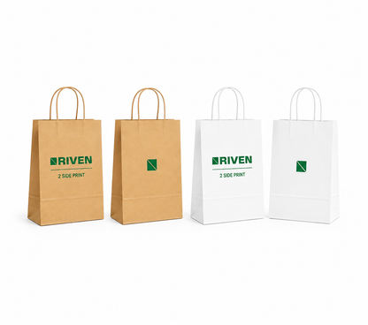 Custom Twisted-handle Paper Bags  | 2-side Print